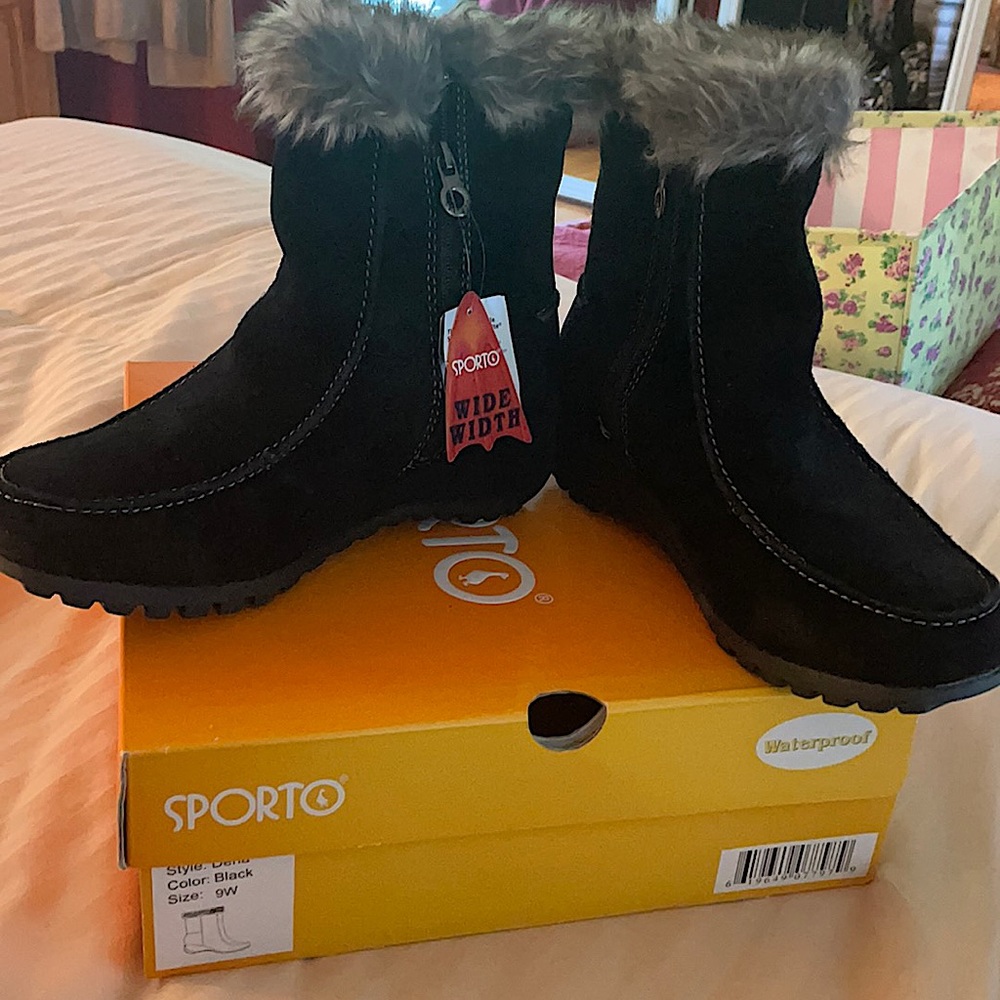 SPORTO SUEDE ANKLE BACK WATERPROOF BOOTS